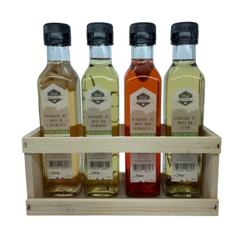 Coffret 4 Vinaigres au Miel