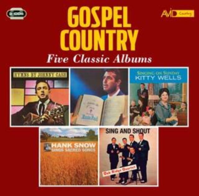 Johnny Cash / Tennessee Ernie Ford / Kitty Wells / Hank Snow / The Oak Ridge Quartet [Boys] Country Gospel CD – Fünf klassische Alben