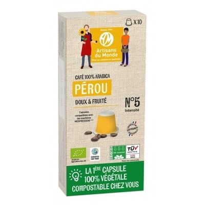 Peru compostable coffee capsule x 10