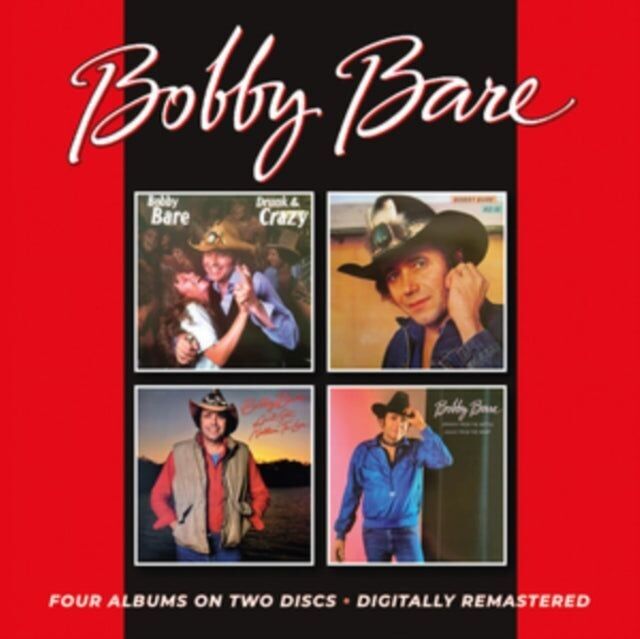 Bobby Bare CD - Borracho y loco / Tal como está / No tengo nada que perder / Bebiendo de la botella.Cantando desde el corazón