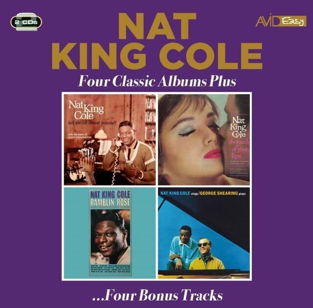 CD de Nat King Cole: cuatro álbumes clásicos más (Cuéntame todo sobre ti / El toque de tus labios / Ramblin' Rose / Nat King Cole canta: George Shearing toca)
