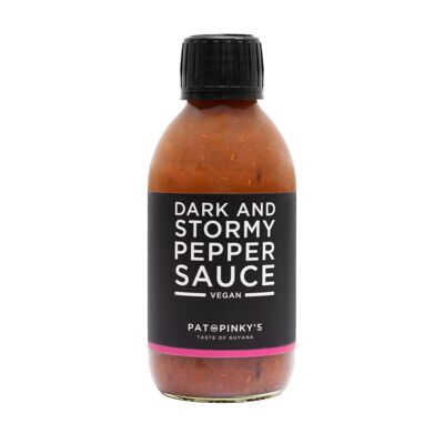 Pat and Pinky's Dark and Stormy Pepper Sauce 200ml Flasche
