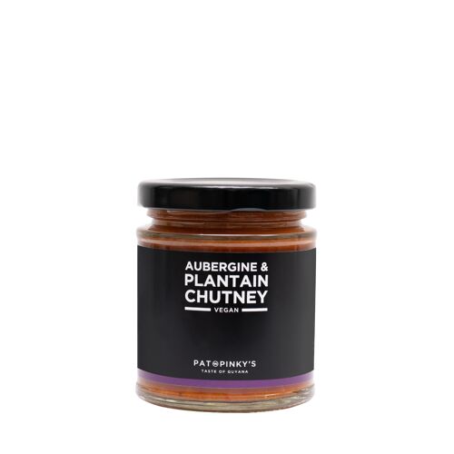 Pat and Pinky's Aubergine and Plantain Chutney 190ml Jar