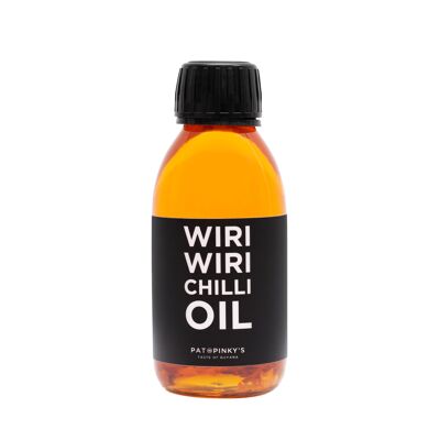 Botella de 200 ml de aceite de chile Wiri Wiri de Pat y Pinky