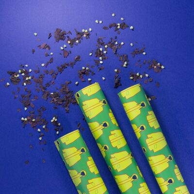 Lot de 100 feuilles de Papier Cadeau - Ciré Jaune