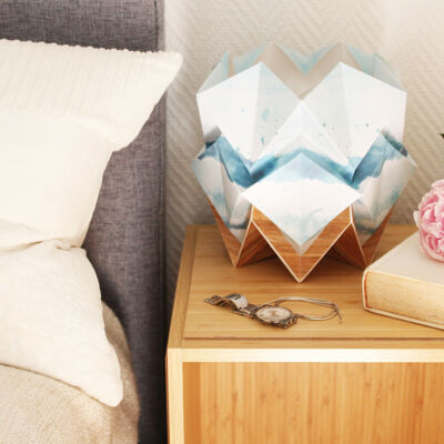 Origami table lamp in EcoWood - S - Summer