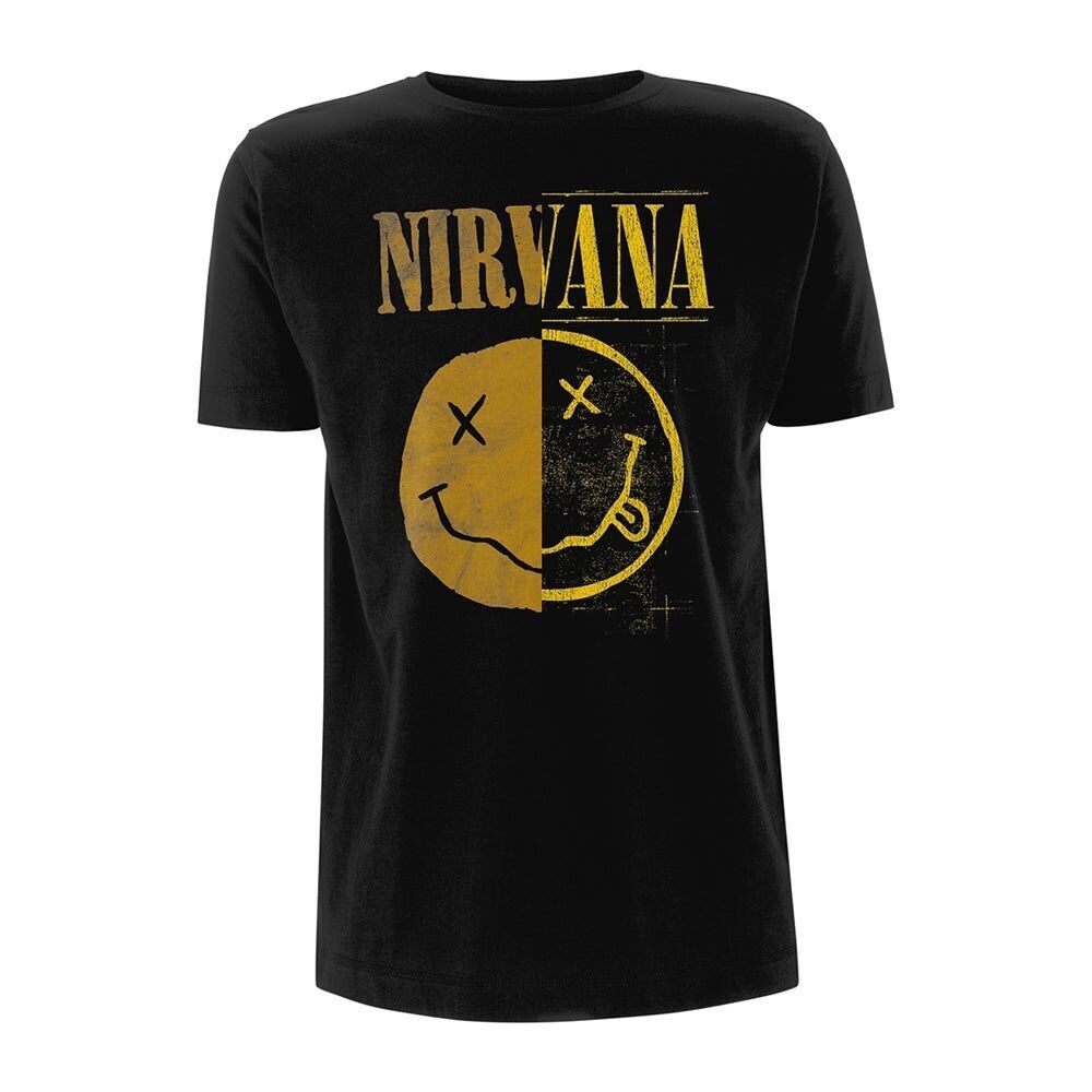 T-shirt Nirvana - Smiley épissé