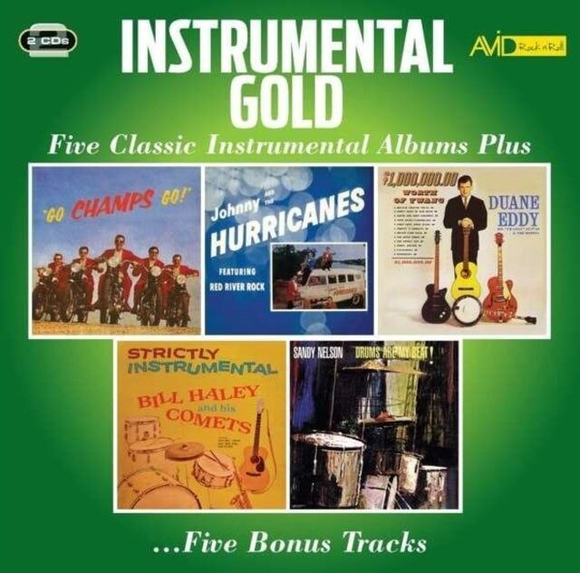 Champs / Johnny And The Hurricanes / Duane Eddy / Bill Haley And His Comets / Sandy Nelson Instrumental Gold CD – Fünf klassische Instrumentalalben plus