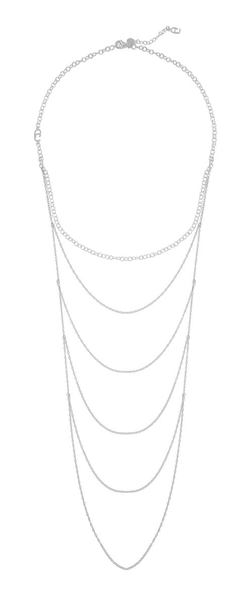 CU draped neck silver