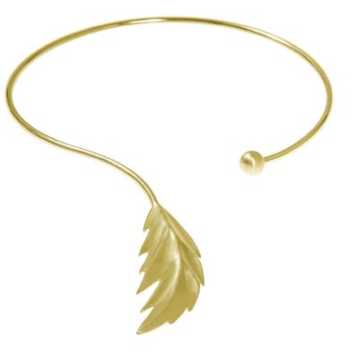 Brazalete de plumas para el cuello flex gold S / M