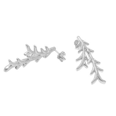 Tree twig ear silver