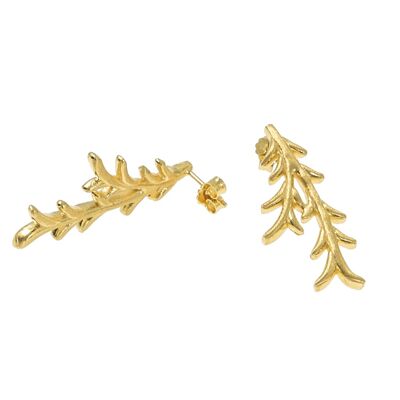 Tree twig ear gold