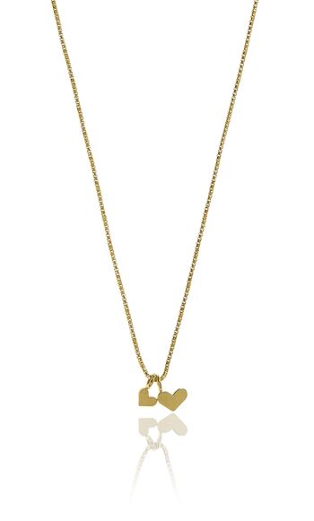 Collier pendentif Love 42-47 or