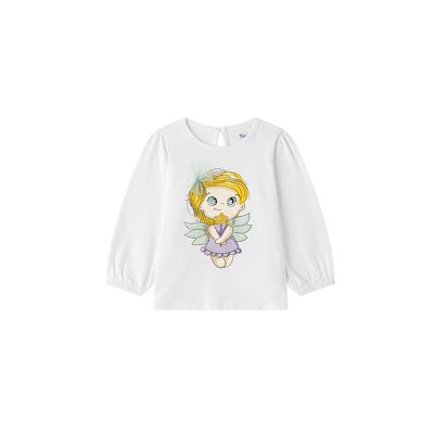 T-shirt a maniche lunghe da neonata