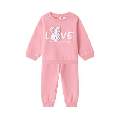 Baby Girl's Long Sleeve Brushed Knit Set