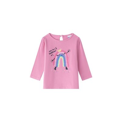 T-shirt a maniche lunghe da neonata