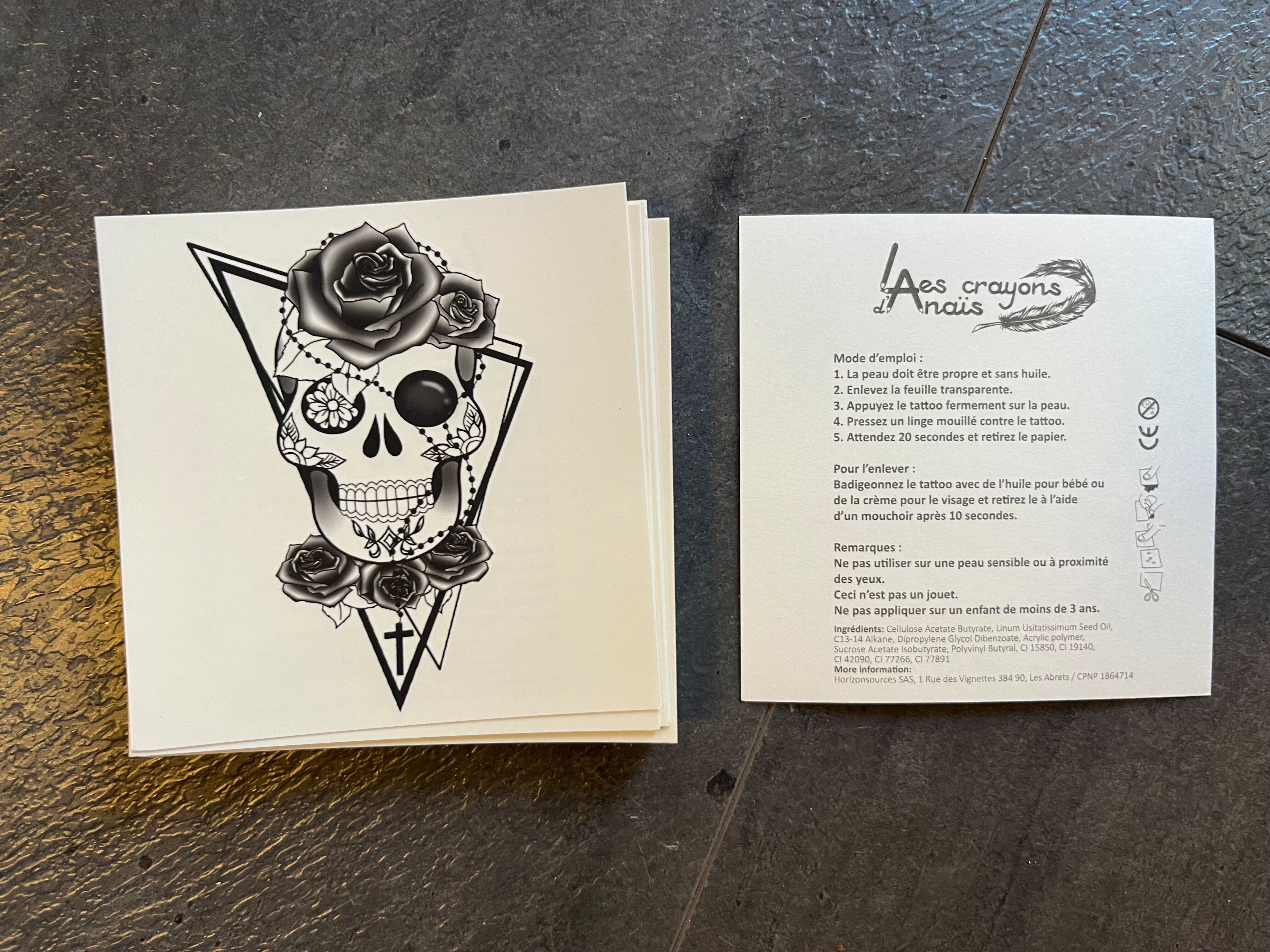 Temporäre Tattoo-Kreation: Mexikanischer Kopf