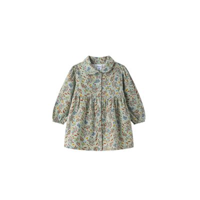 Vestido De Tejido Manga Larga De Bebé Niña