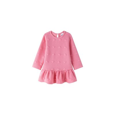 Vestido De Tejido Manga Larga De Bebé Niña