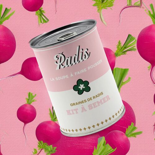 kit à semer "soupe de radis" Fabriqué en France