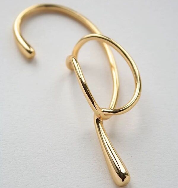 Pendiente envolvente - Ear cuff grande - Una pieza