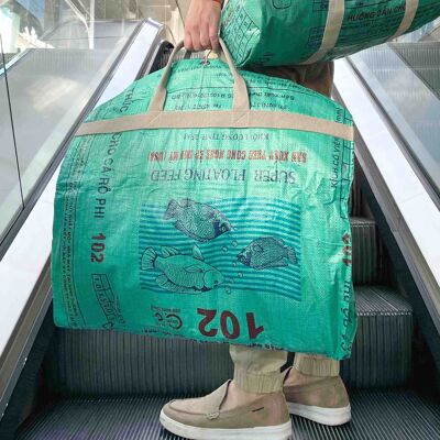 BORSA PER ABITI | Porta abiti ecologico in verde muschio