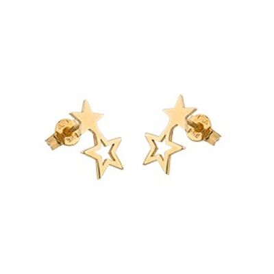 Double star ear gold