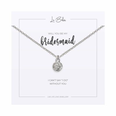 Serez-vous mon collier de sentiments de demoiselle d'honneur