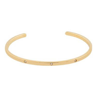 Brilliant bangle brace gold