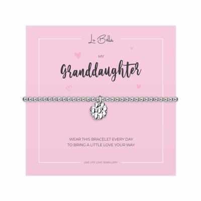 Bracelet d'amitié avec les sentiments de ma petite-fille