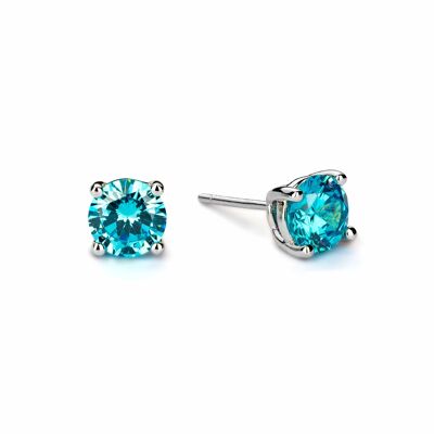 Boucles d'oreilles Mars Birthstone - Aigue-marine