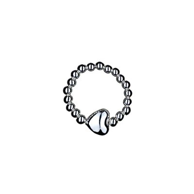 Bague empilable coeur d'amour