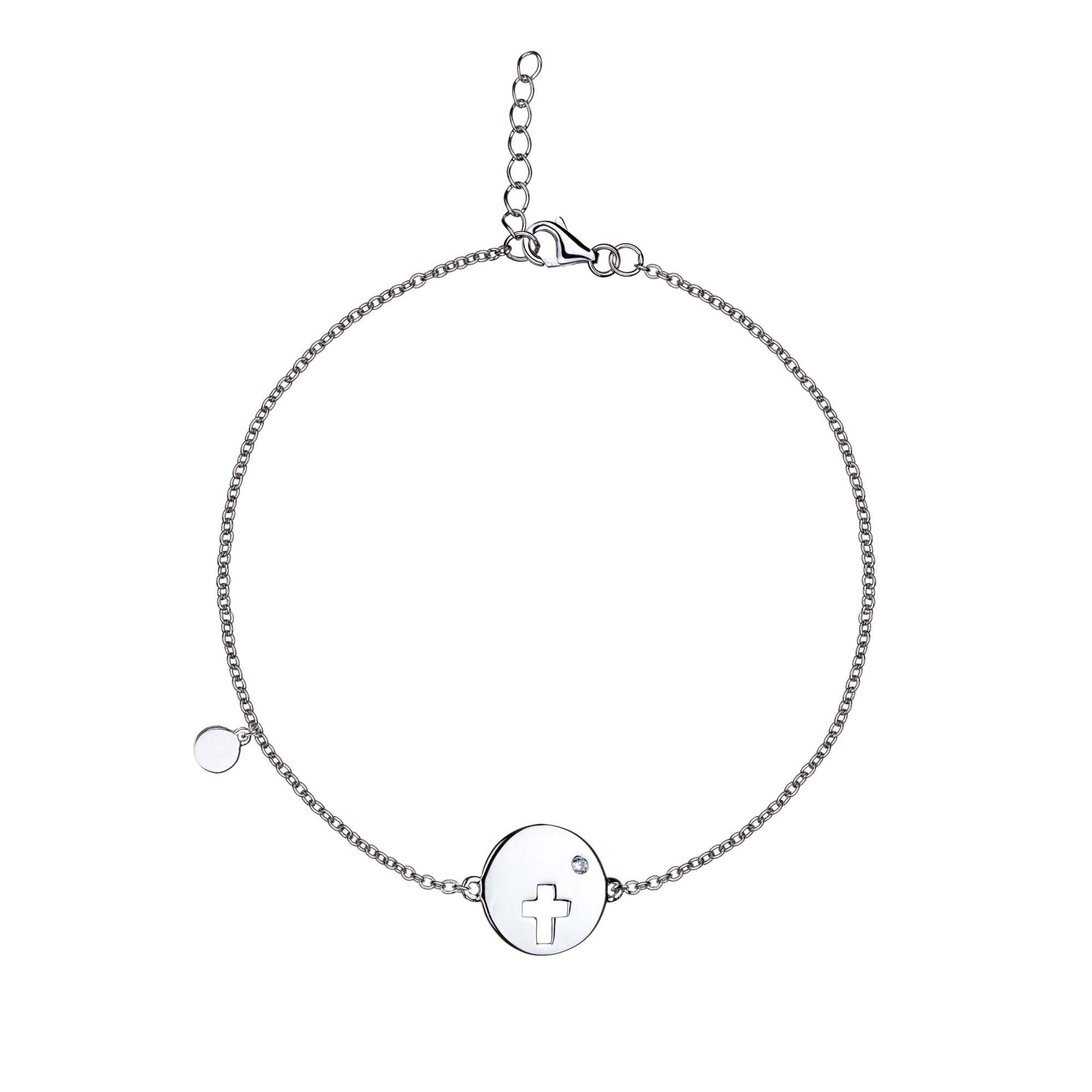 Eudora - Charm Cruz Disco - Pulsera