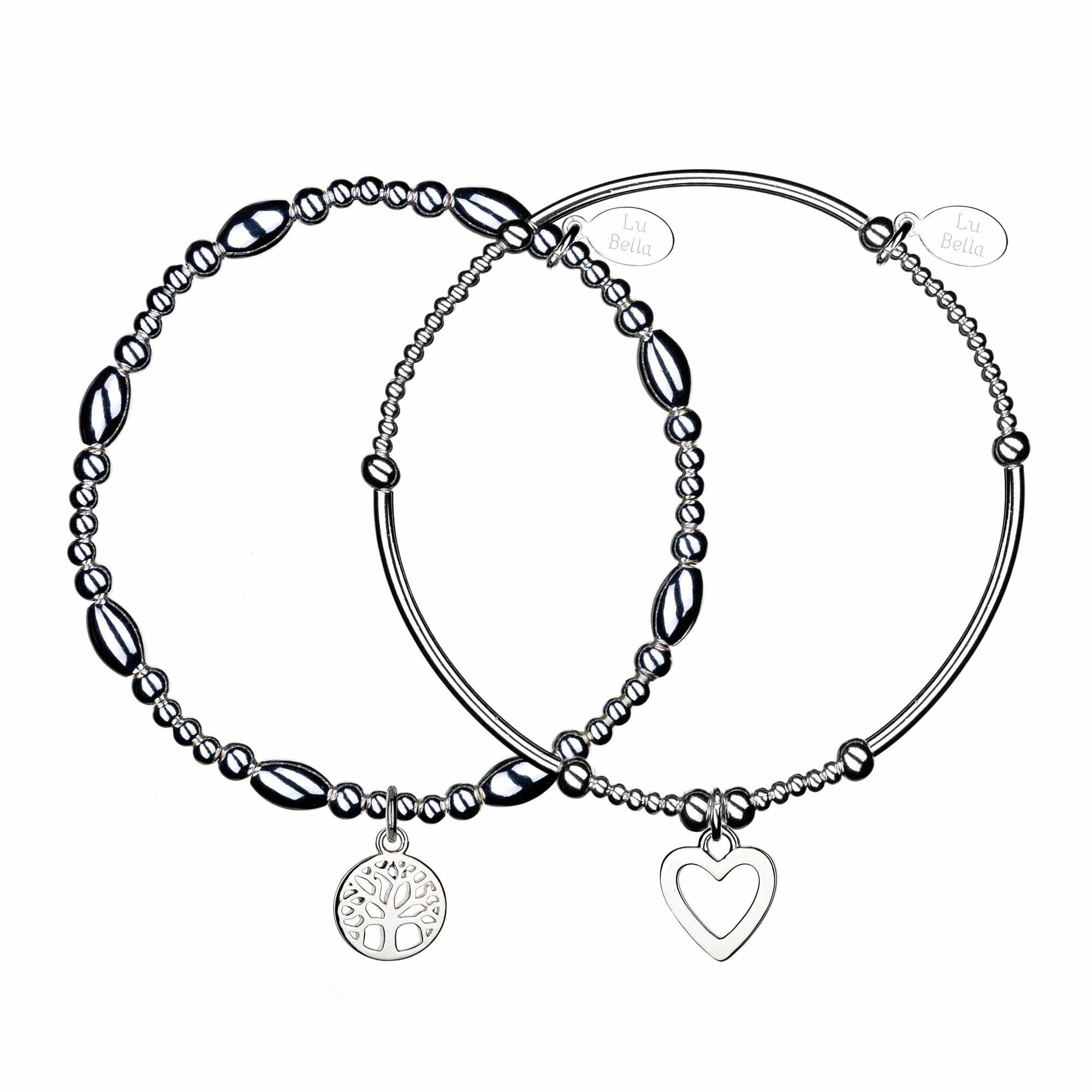 Braccialetti impilabili Love & Life - Set da 2