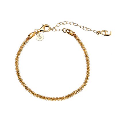 Roof big plain braclet Gold