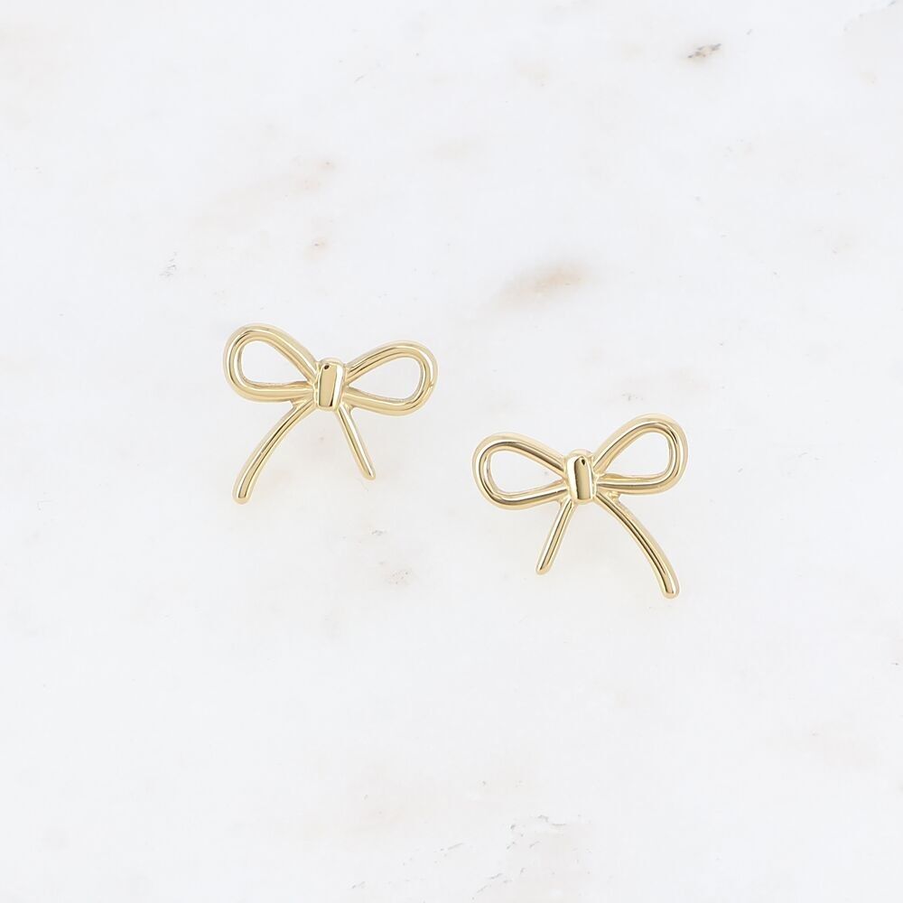 Orecchini a proiettile - papillon traforato