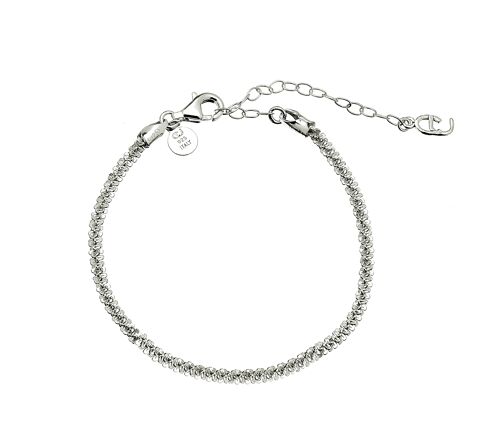 Roof big plain braclet Silver