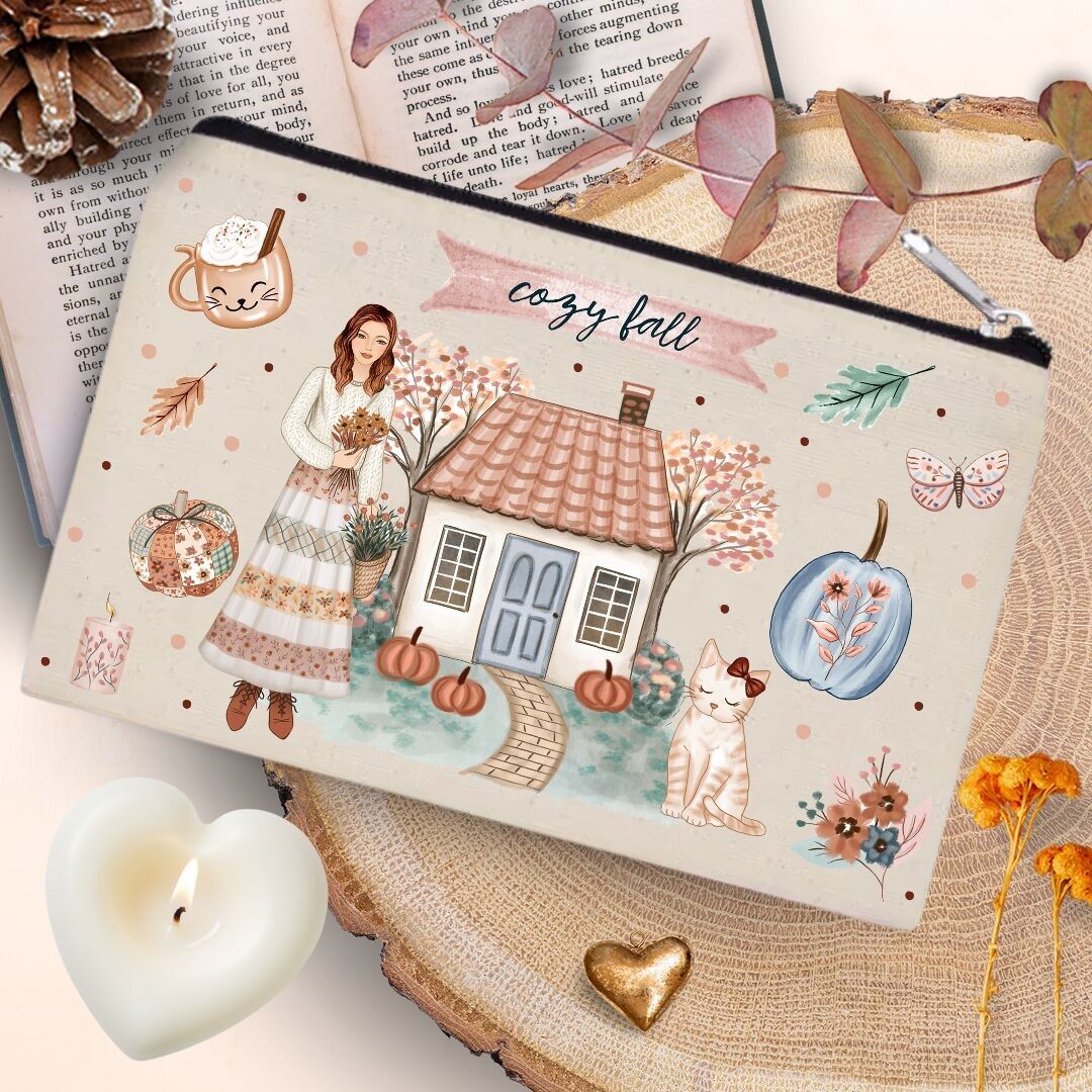 Astuccio autunnale in cotone Una domenica di settembre