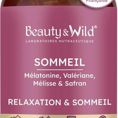 Sleep, Melatonin for Better Sleep | Calms the Mind & Body, Valerian, Lemon Balm, Saffron, Vitamin B6 | Non-addictive, 120 Nights, 1 capsule/day