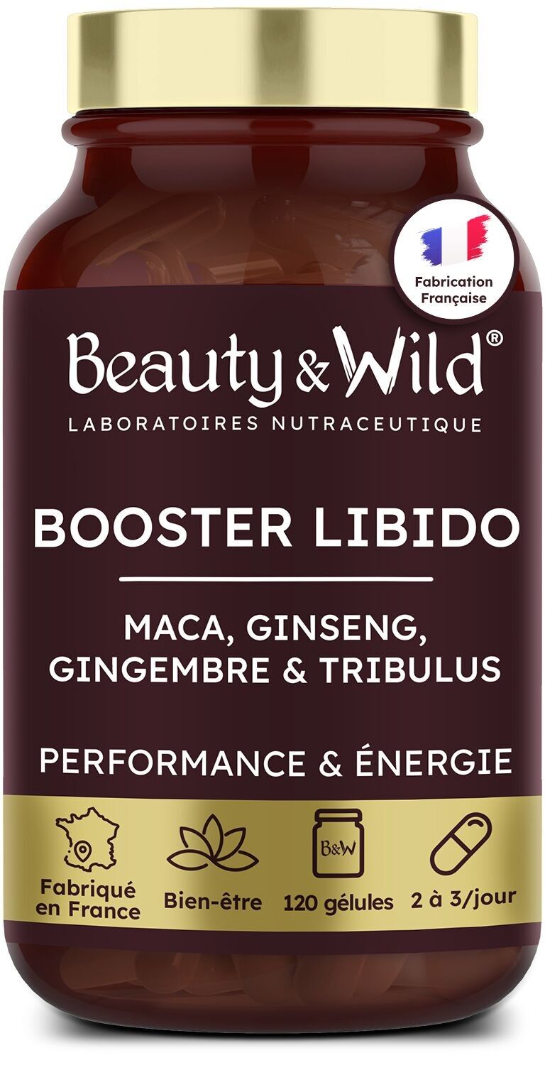 Libido - Integratore Alimentare di Maca, Zenzero, Ginseng, Tribulus, Citrulina e Arginina - Migliora la Libido, Performance ed Energia, Stimola, 120 capsule