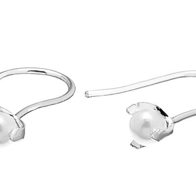 Pearl short ear Silver