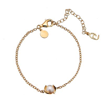 Pearl chain braclet Gold