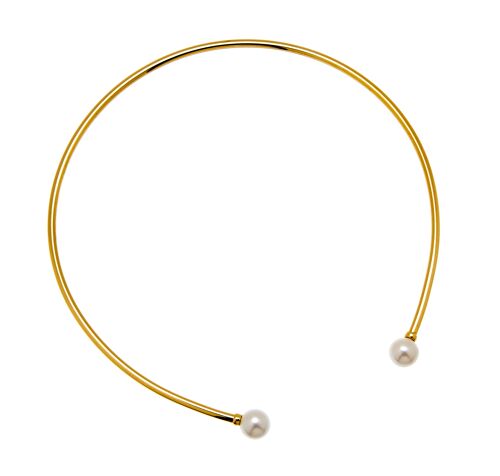 Pearl bangle neck flex Gold