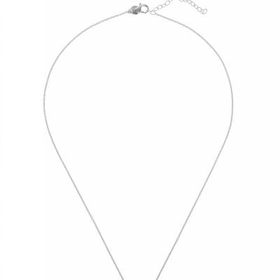 Two square pendent neck - Silver