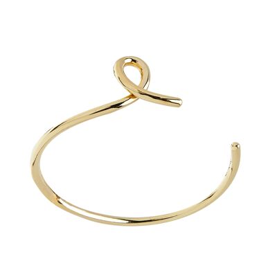 Loop bangle brace gold