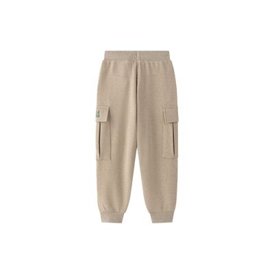Pantalon cargo long en tricot brossé pour garçon