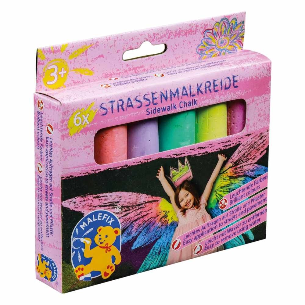 MALEFIX Straßenkreide Fairy Tale 6er Packung