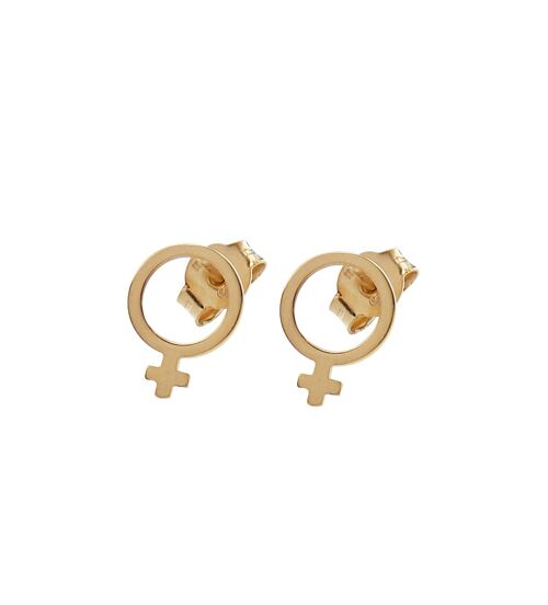Letters Venus small ear gold