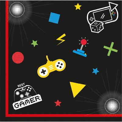 Tovaglioli di carta per feste da gioco x8