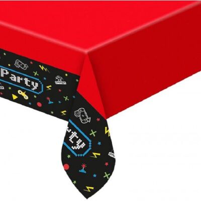 Mantel de plástico para fiestas gaming 120x180cm